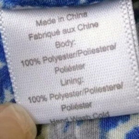 Piperlime Collection BOHO Blue White Abstract Print Pullover Dress Size Small - Picture 6 of 9